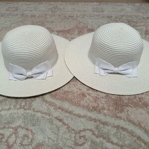 Janie and Jack White Bow Kids Hat